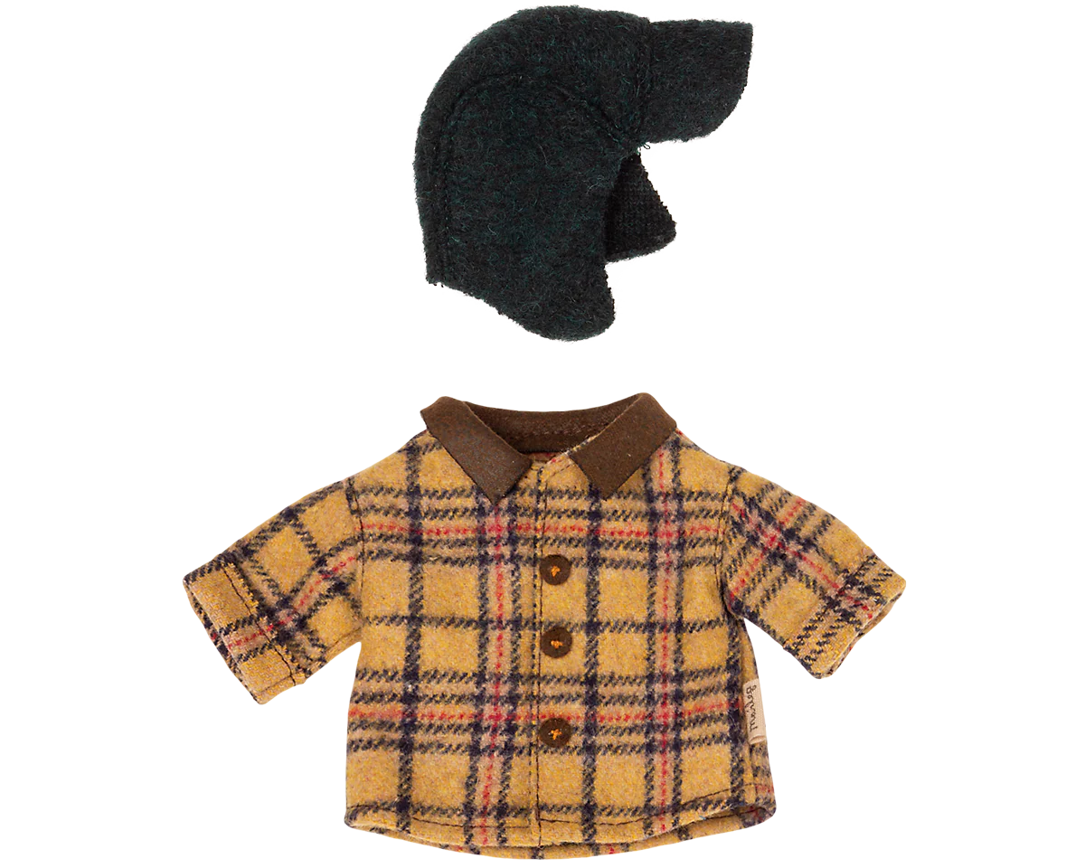 Maileg Woodsman jacket and hat, Teddy dad | Maileg UK