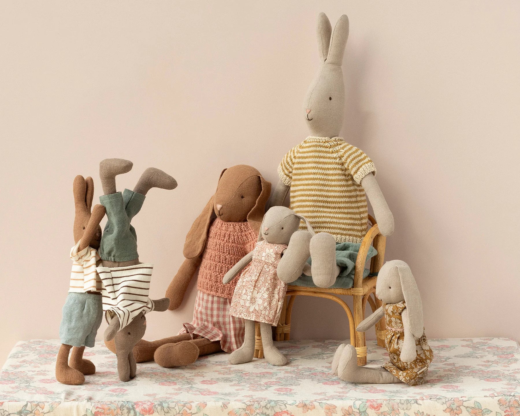 Rabbit, Size 3 - Classic - Knitted shirt and pants