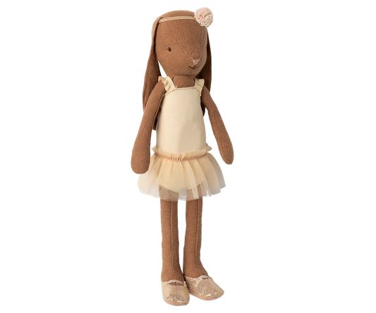 Bunny, Size 2 - Chocolate brown - Ballet suit and skirt cream
