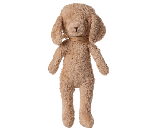 Poodle dog, Vintage plush - Dusty powder