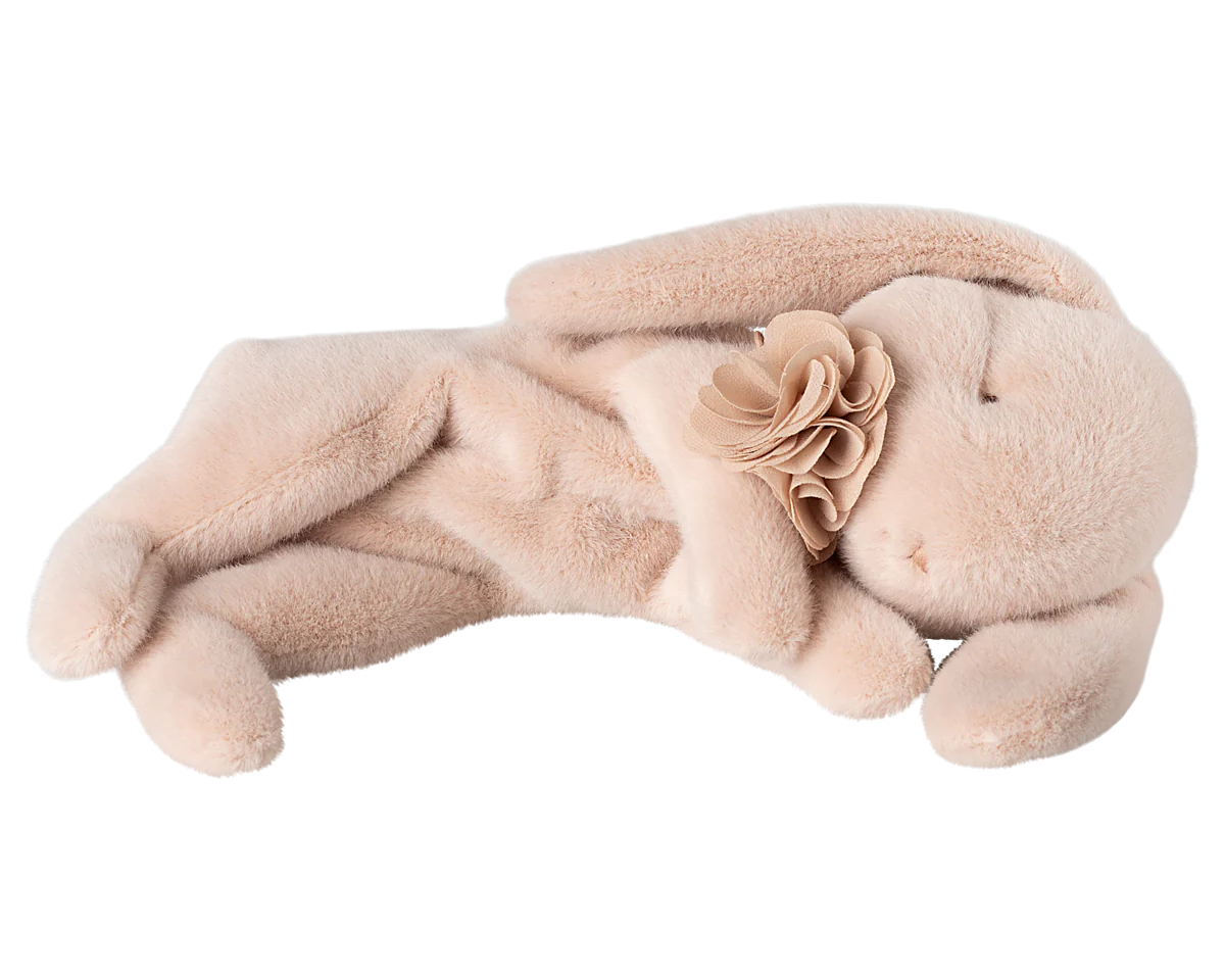 Maileg Sleeping Bunny Plush, Small - Powder | Maileg UK