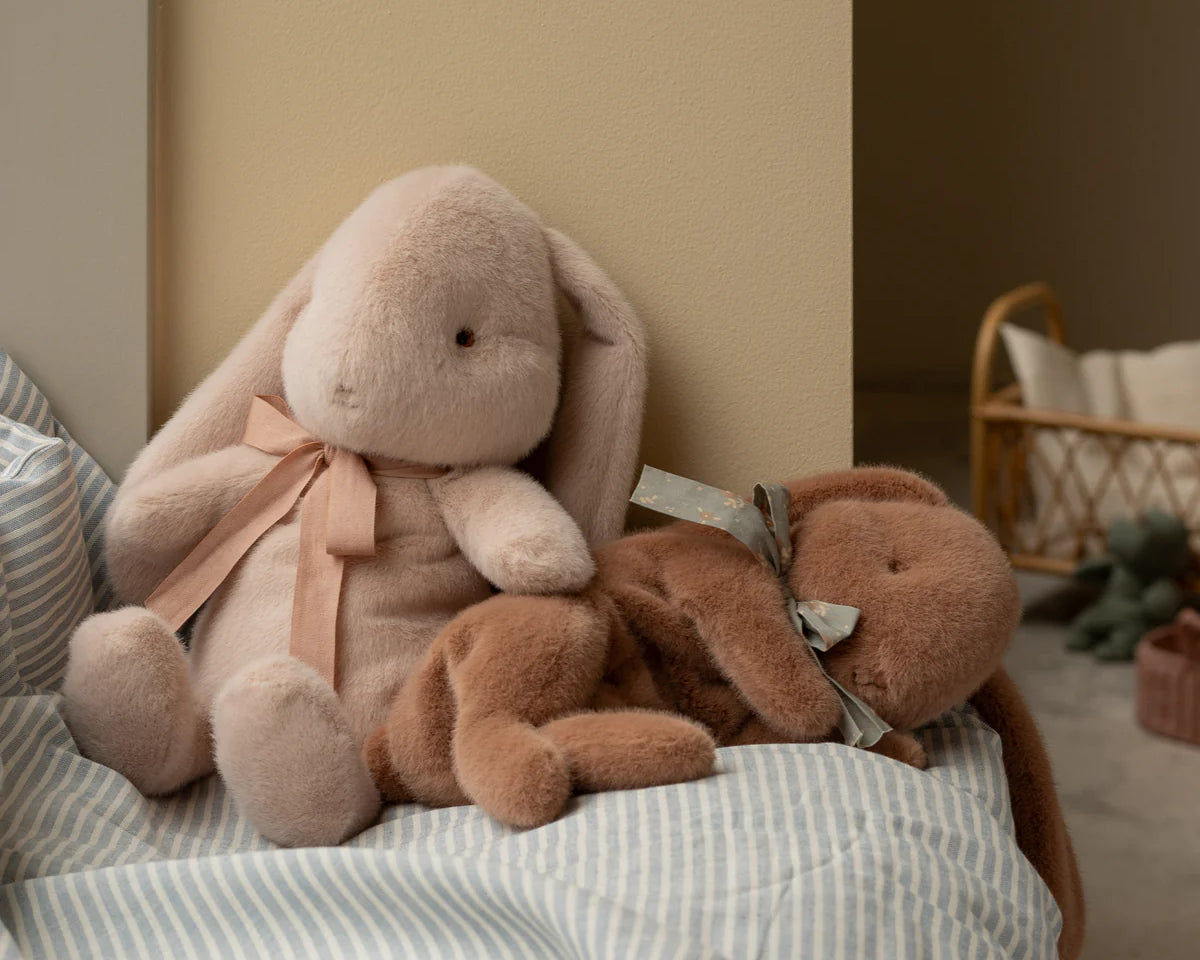 Maileg Sleeping bunny plush, Small - Soft brown | Maileg UK