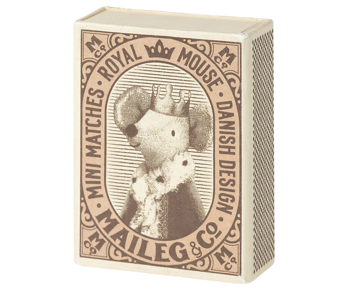 Maileg Sleepy Wakey Baby mouse in matchbox | Collectable Heirloom Toys