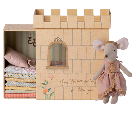 Maileg Princess and the Pea in her castle bed | Collectable Heirloom Toy