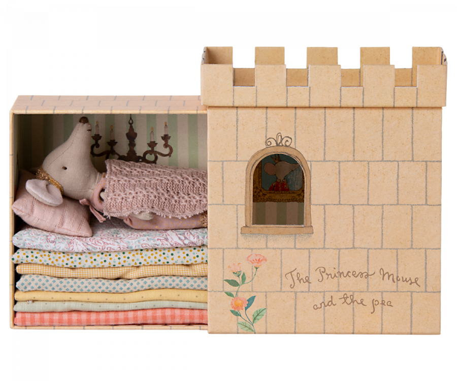 Maileg Princess and the Pea in her castle bed | Collectable Heirloom Toy