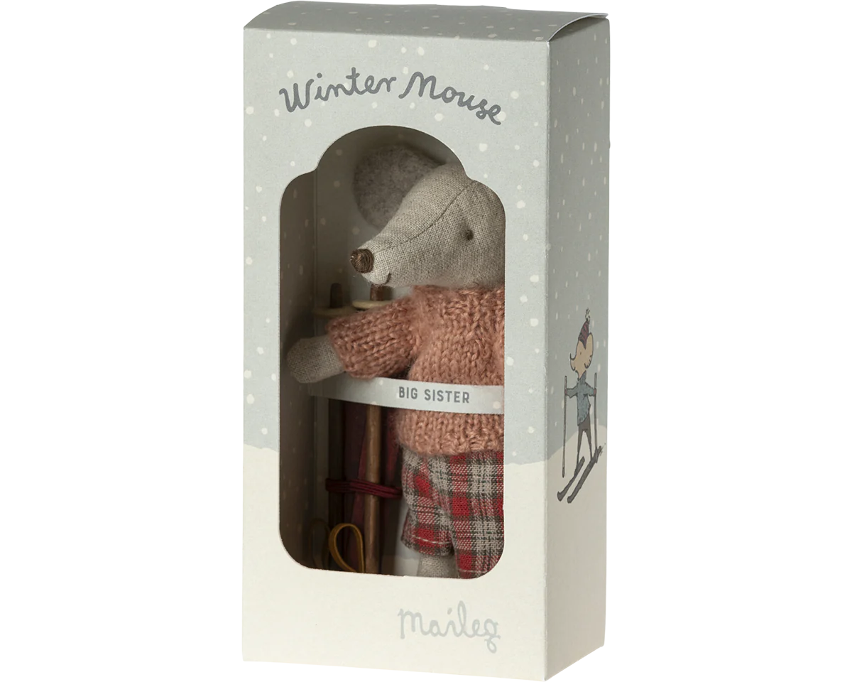 Maileg Winter mouse with ski set, Big sister Mouse | Maileg UK