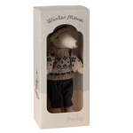 Maileg Winter mouse with ski set, Dad - Blue | Maileg UK