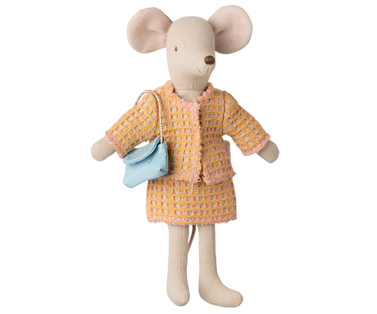 Suit and hand bag for mum mouse | maileg mouse clothes | maileg uk