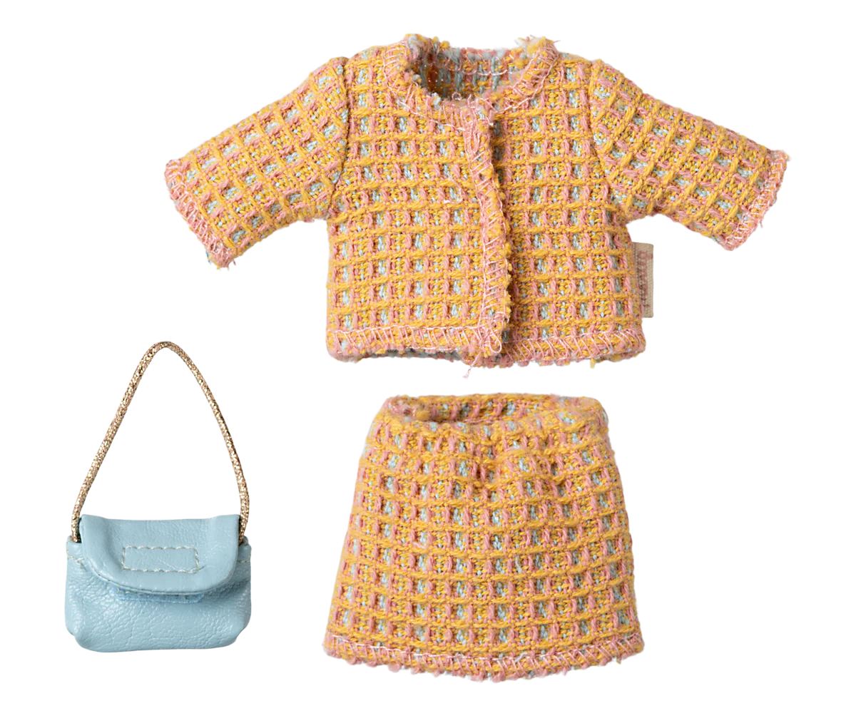 Suit and hand bag for mum mouse | maileg mouse clothes | maileg uk