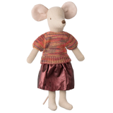Skirt and knitted blouse, Mum mouse