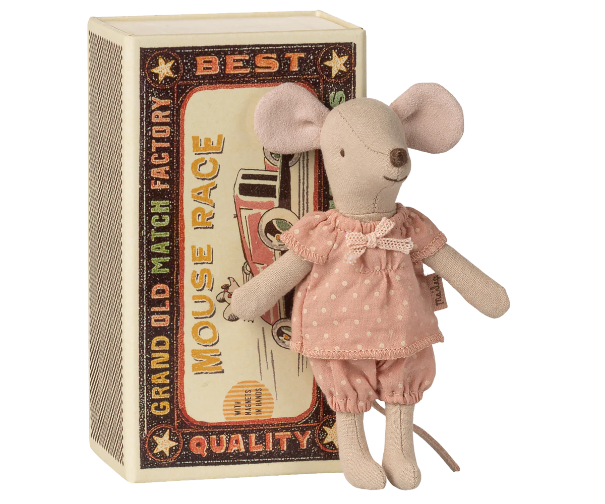 Big sister mouse in matchbox