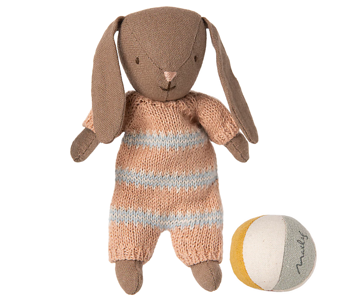 Bunny set, Micro - Brown - Dusty rose
