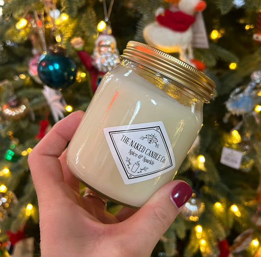 Spice & Sparkle Scented Jar Candle