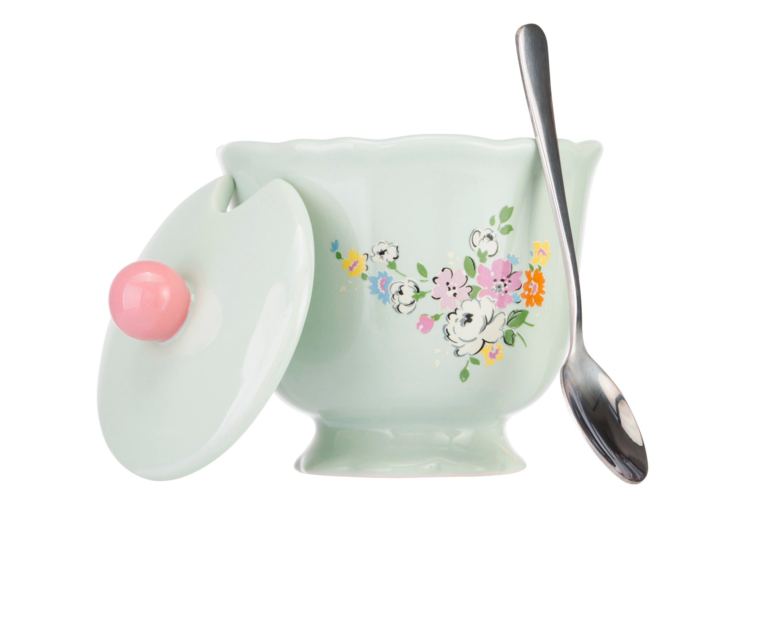 Cath Kidston Feels Like Home Sugar Bowl & Spoon Set
