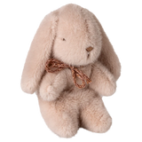 Plush bunny toy with a gold bow on a white background | Maileg UK