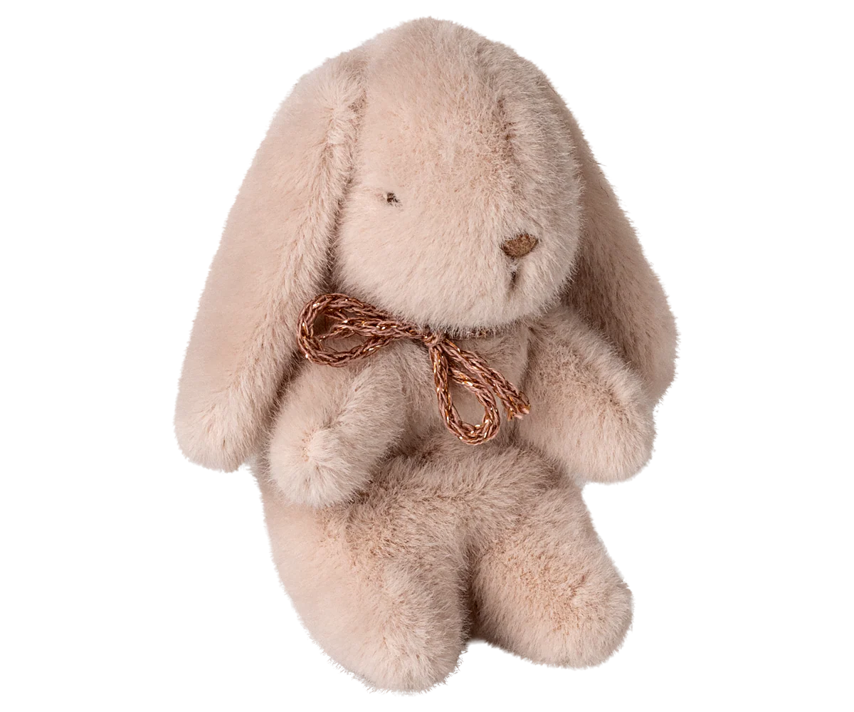 Plush bunny toy with a gold bow on a white background | Maileg UK