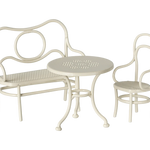 Maileg Café set, Mouse, Small - Off white | Maileg UK