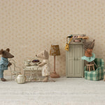 Maileg Café set, Mouse, Small - Off white | Maileg UK