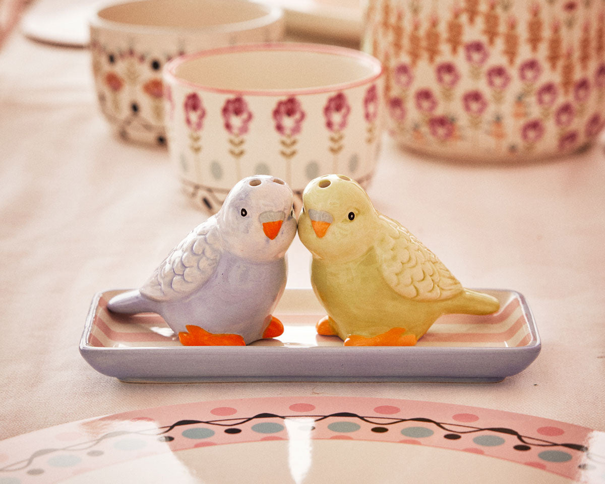 Cath Kidston Budgie Salt & Pepper Shaker Set