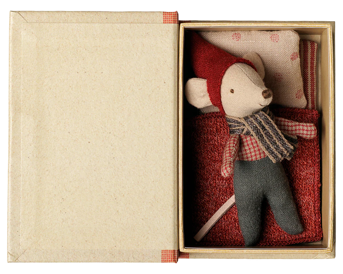 Christmas mouse, Baby in book