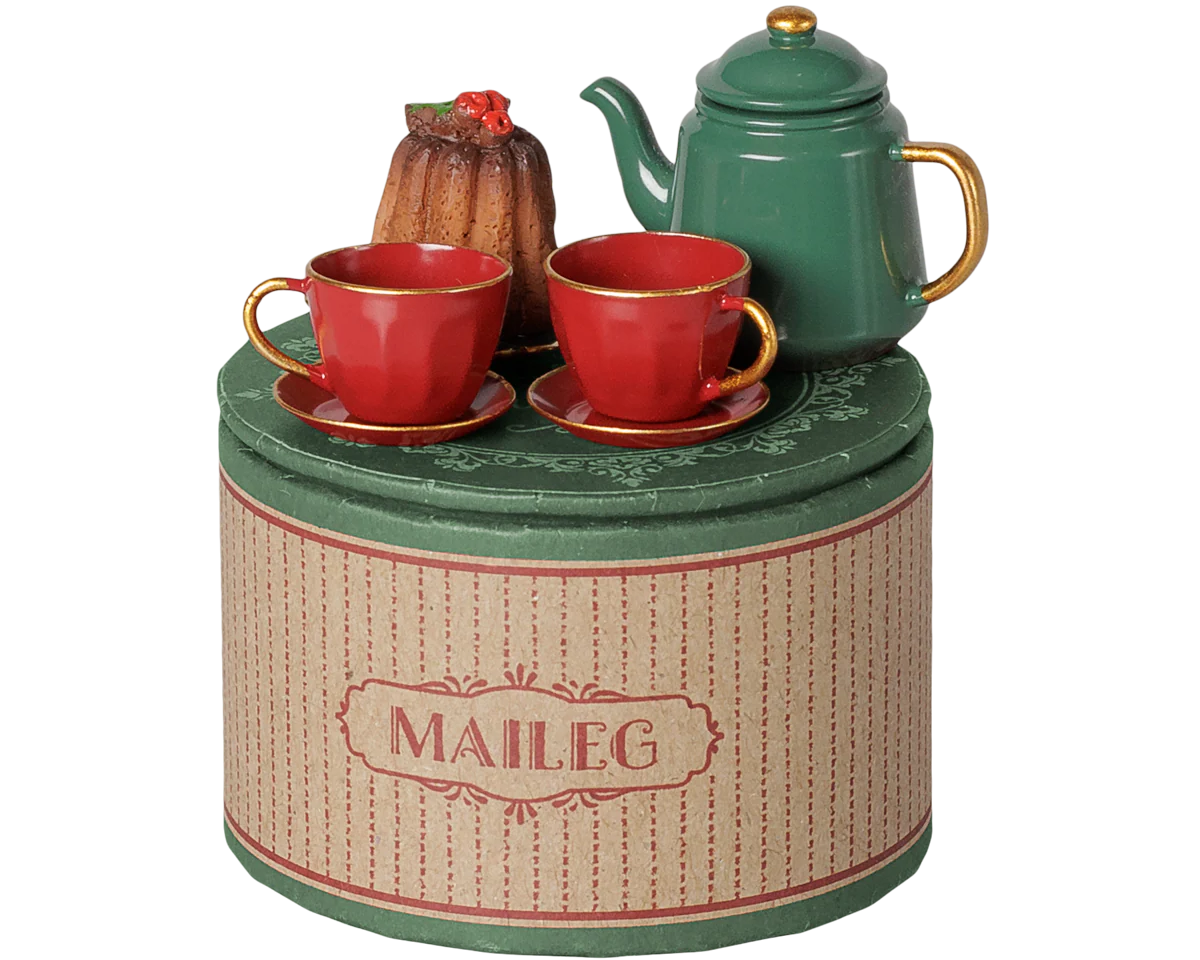Christmas tea party, Mouse - Red/Green