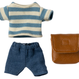Clothes and bag, Big brother mouse - Brown