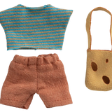 Clothes and bag, Little brother mouse