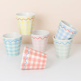 Gingham Reusable Cups