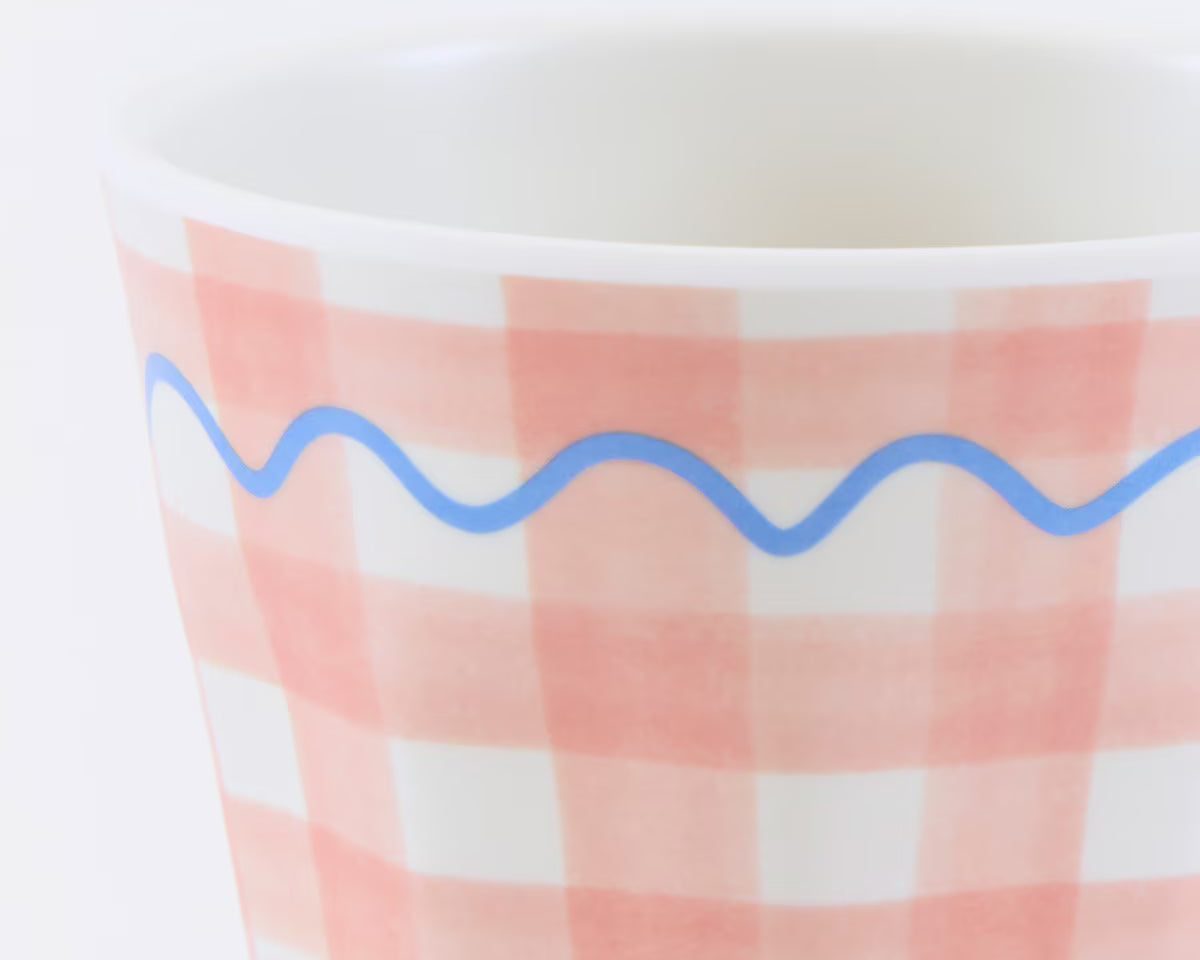 Gingham Reusable Cups