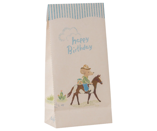 Goodie bag - Happy birthday - Cowboy, 12 pcs.