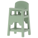 Maileg High Chair, Mouse - Mint | Dollhouse Miniatures