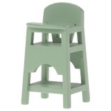Maileg High Chair, Mouse - Mint | Dollhouse Miniatures
