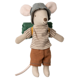 Maileg Hiker mouse, Big brother - Thin stripes | Maileg UK