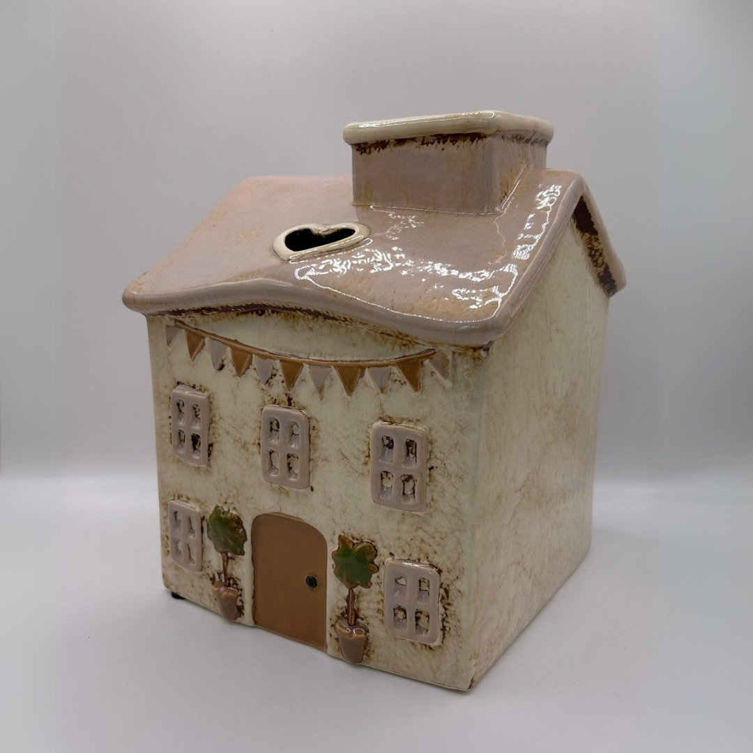 Ceramic House Tissue Box Cover