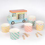 Ice Cream Cups & Spoons