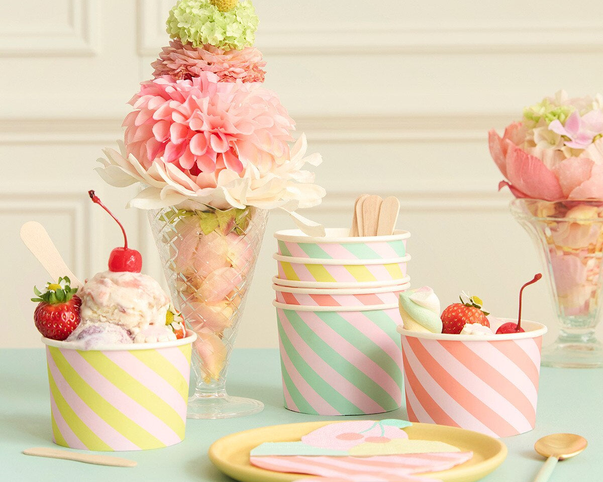 Ice Cream Cups & Spoons