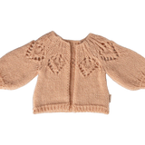 Knitted cardigan, Size 3 - Light rose
