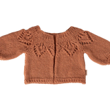 Knitted cardigan, Size 4 - Vintage rose
