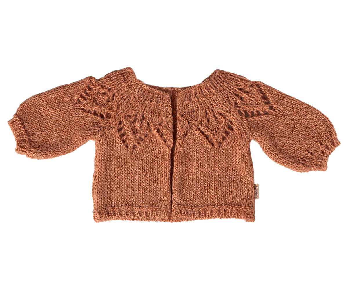 Knitted cardigan, Size 4 - Vintage rose