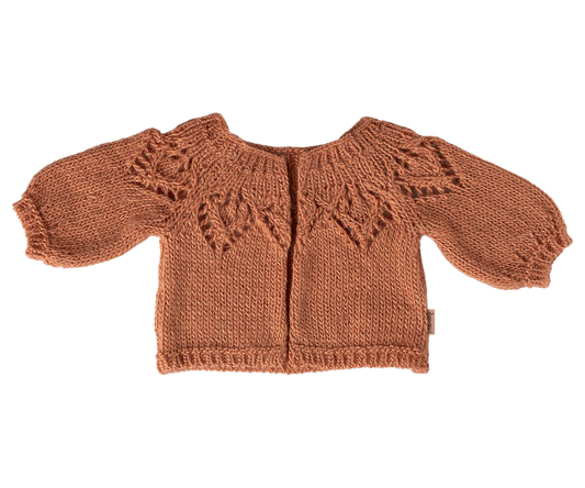 Knitted cardigan, Size 4 - Vintage rose