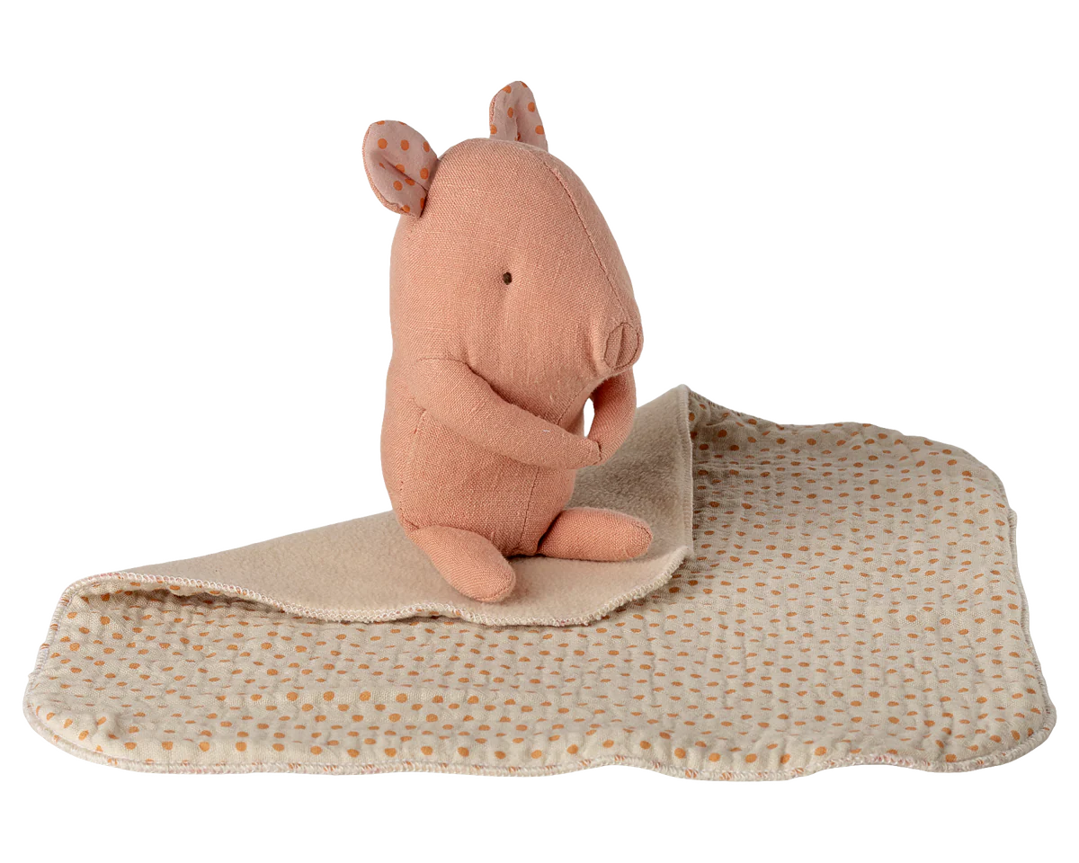 Lullaby friends, Pig, Mini - Rose
