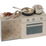 Maileg Cooking Set - Mouse Kitchen cooker with pans and utensils | Maileg UK