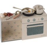 Maileg Cooking Set - Mouse Kitchen cooker with pans and utensils | Maileg UK