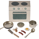 Maileg Cooking Set - Mouse Kitchen cooker with pans and utensils | Maileg UK