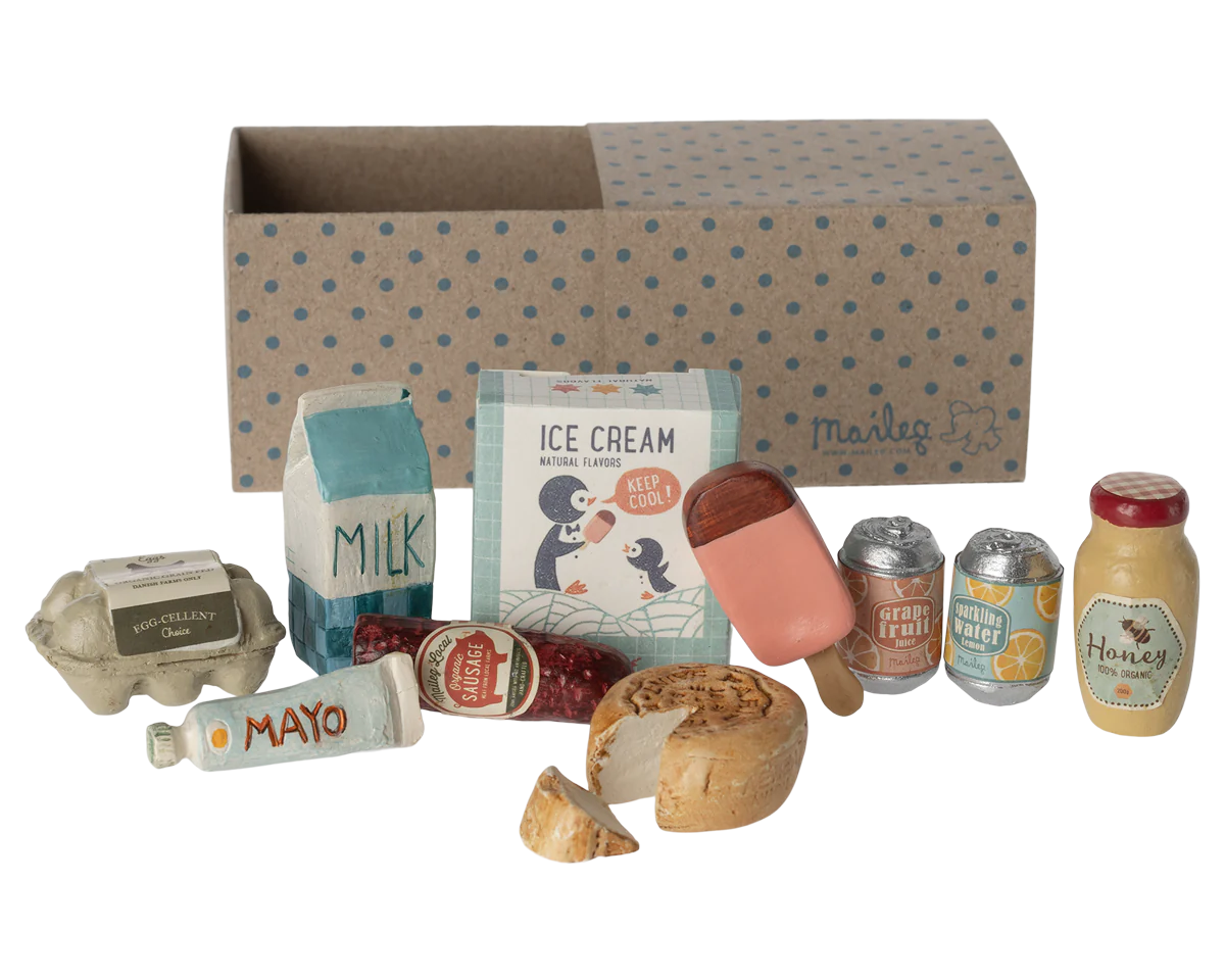 Maileg Miniature Grocery Box | Collectable Dollhouse Miniatures