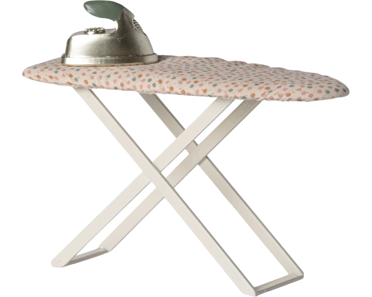 Maileg Miniature Iron and Ironing Board | Collectable Dollhouse Miniatures