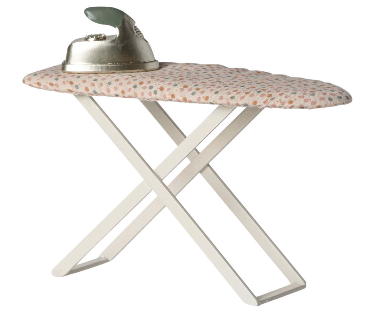 Maileg Miniature Iron and Ironing Board | Collectable Dollhouse Miniatures