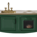 Maileg Mouse kitchen in Dark Green | Collectable Dollhouse Furniture