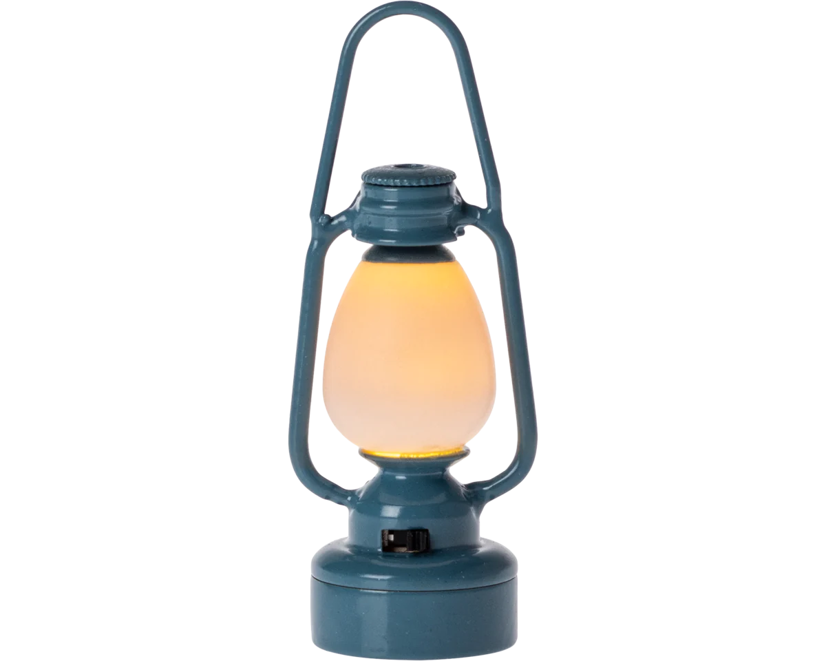 Maileg Vintage Lantern in Blue | Collectable Dollhouse Miniatures