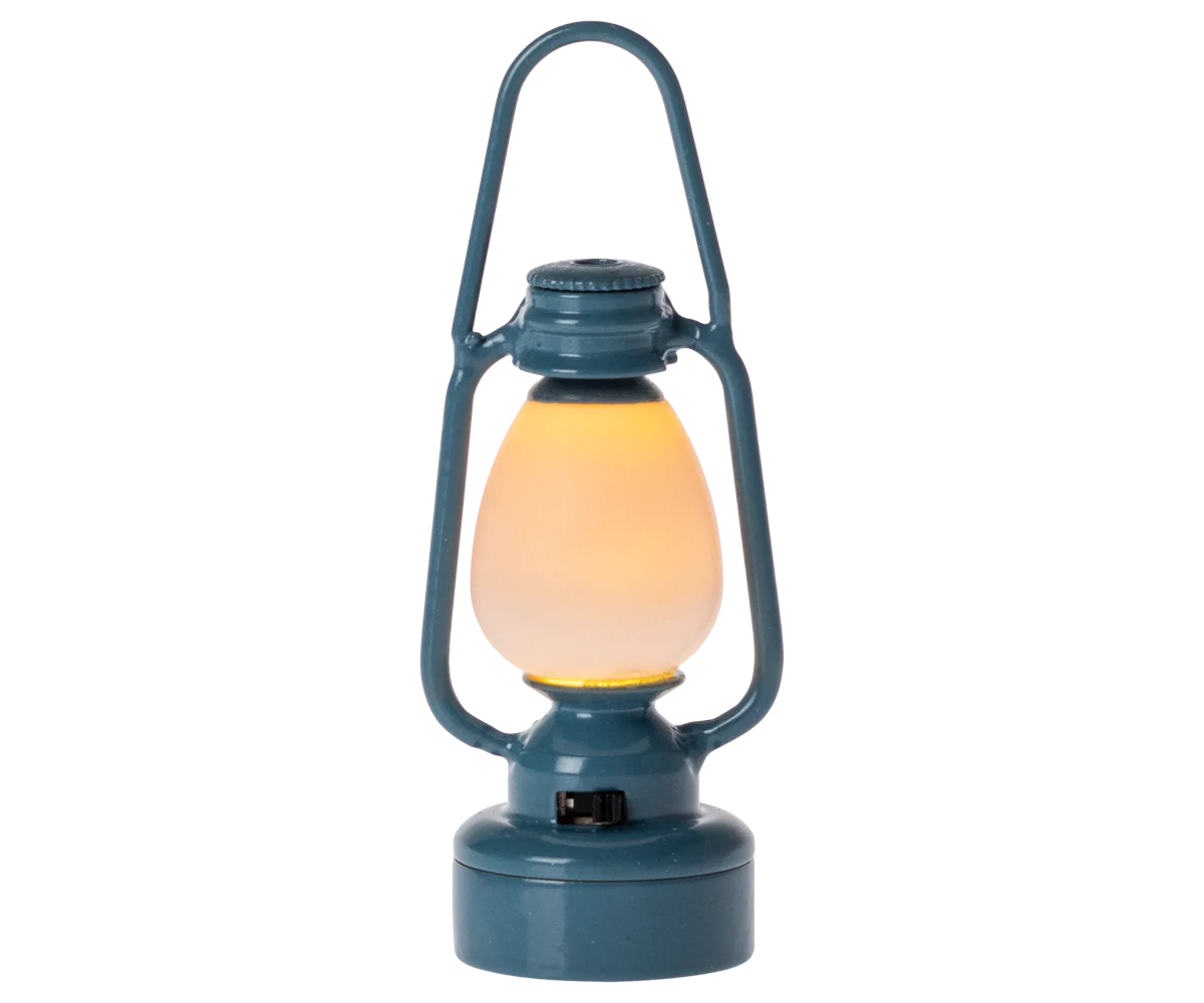 Maileg Vintage Lantern in Blue | Collectable Dollhouse Miniatures